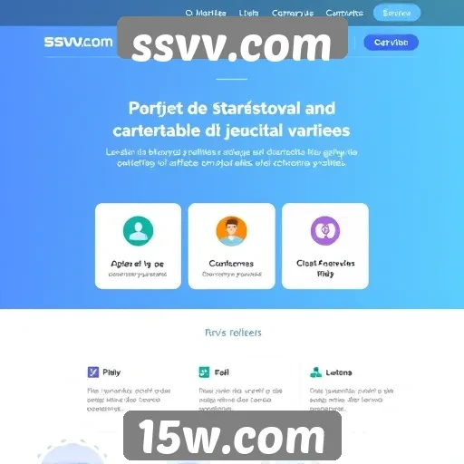 Interface do usuário no site ssvv.com em detalhes